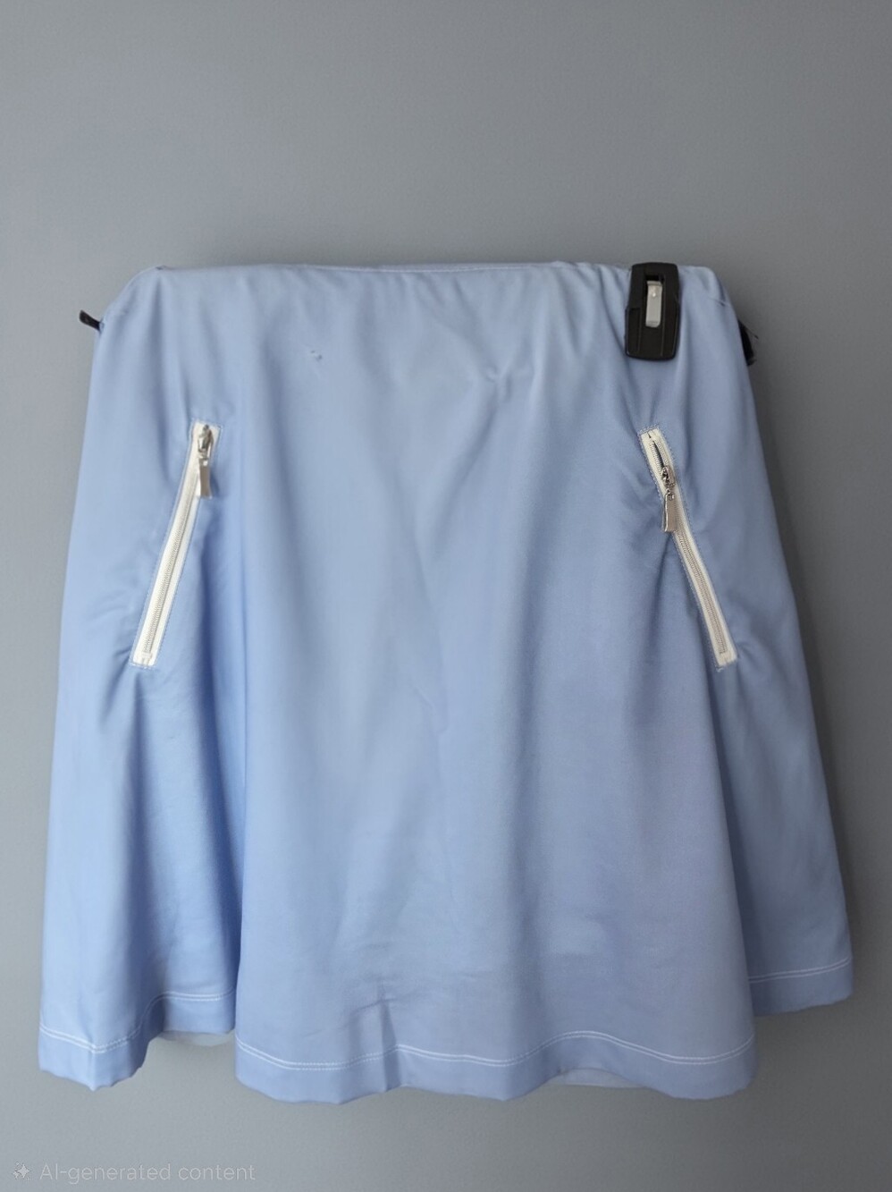 Acegolfs Light Blue Women's A-Line Golf Skort With Zipper Details